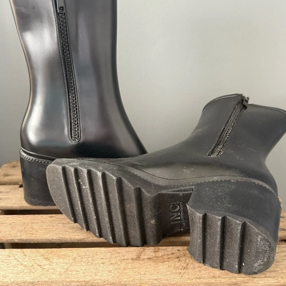Inc‎ International Concepts Women Everett Rain Boots Size 8 A29